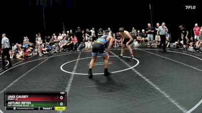 120 lbs Placement (4 Team) - Jake Causey, POWA vs Arturo Reyes, Mat Assassins Black