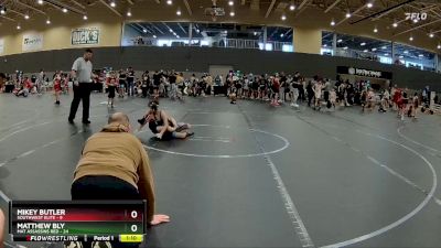 72 lbs Round 4 (6 Team) - Mikey Butler, SouthWest Elite vs Matthew Bly, Mat Assassins Red