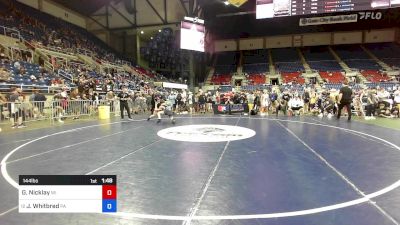 144 lbs Rnd Of 64 - Grady Nicklay, WI vs James Whitbred, PA