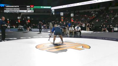 285 lbs Round Of 16 - Abraham Datte, Monroe (LA) vs Enrique Segura, Redwood -Visalia (CS)