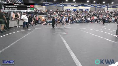 88 lbs Quarterfinal - Cade Kreamer, Prodigy Elite Wrestling vs Czarlie Diffee, Cowboy Wrestling Club