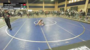 46 lbs 2nd Place - Trey Mackintosh, Sanderson Wrestling Academy vs Cayson Melo, Vasky Bros