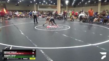 106 lbs Round 5 (6 Team) - Bryant Rollo, East Alabama Wrestling Team vs Robert Felix, Techfall Black