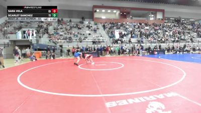 U23 Women - 55 lbs Champ. Round 1 - Sara Vela, CA vs Scarlet Sanchez, TX