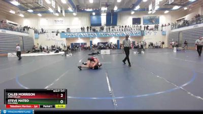 120 lbs Cons. Round 2 - Steve Mateo, Columbia vs Caleb Morrison, Star Valley