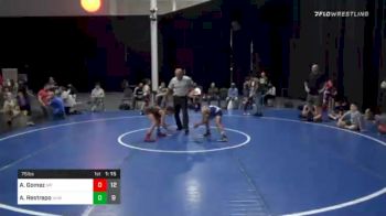 75 lbs Final - AJ Gomez, Malvern Prep vs Alesandro Restrepo, Vougar's Honors Wrestling