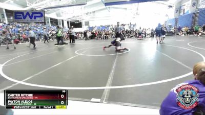 96 lbs Round 1 (4 Team) - Carter Ritchie, East Kansas Eagles Red vs Payton Alejos, Untouchables Purple