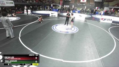 126 lbs Cons. Round 3 - Yani Aksoum, California vs Micah Lee, Valhalla Wrestling Club