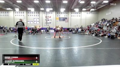 157 lbs Cons. Round 7 - Xander Kuokkanen, Waukesha West vs Derek Corbin, Collierville