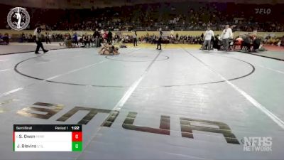 5A - 120 lbs Semifinal - Sayben Owen, PERRY vs Josaline Blevins, STILWELL