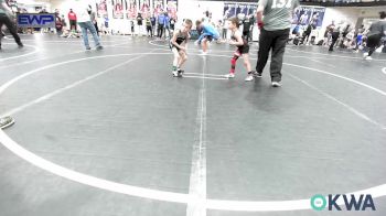 49 lbs Consi Of 8 #1 - Deklin Whitehead, Weatherford Youth Wrestling vs Rock Harvey, Standfast OKC