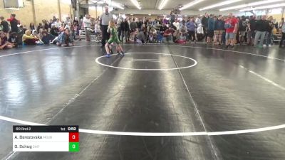 68 lbs Rr Rnd 2 - Adalynn Berezovske, Mount Carmel vs Olivia Schug, Chittenango