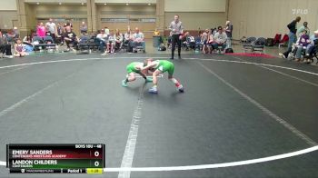 48 lbs Round 1 - Landon Childers, Contenders vs Emery Sanders, Contenders Wrestling Academy