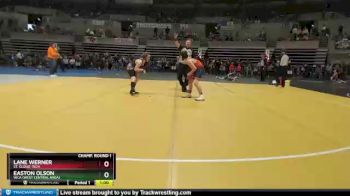 130 lbs Champ. Round 1 - Easton Olson, WCA (West Central Area) vs Lane Werner, St. Cloud Tech