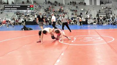 145 lbs Rr Rnd 2 - Nicholas Weidman, LAW Red - HSB vs Jordin Agosto, MetroWest United Lightning - HSB
