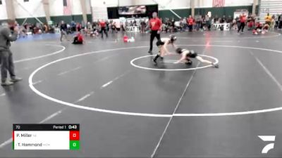70 lbs Semifinal - Tate Hammond, Midwest Destroyers Wrestling vs Preston Miller, Nebraska Elite