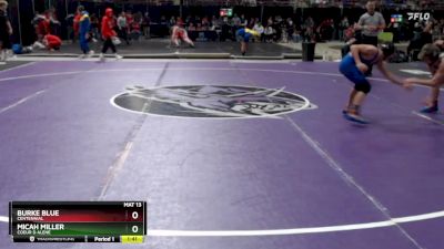 98 lbs Champ. Round 3 - Micah Miller, Coeur D Alene vs Burke Blue, Centennial