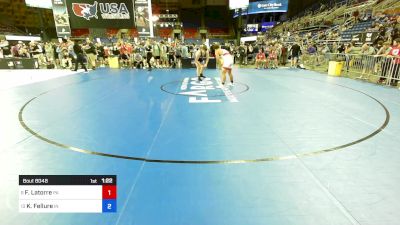 215 lbs Cons 16 #2 - Franco Latorre, PA vs Kellen Fellure, IN