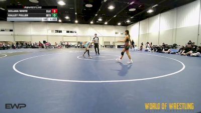 100 lbs Rr Rnd 1 - Solana White, Black Widows K-6 vs Kalley Fuller, Untouchables Girls Black