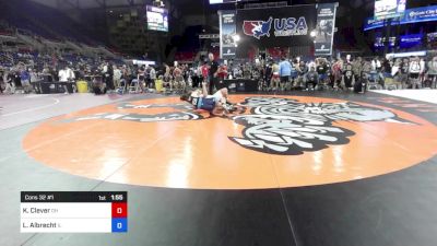 175 lbs Cons 32 #1 - Kolton Clever, OH vs Lucas Albrecht, IL