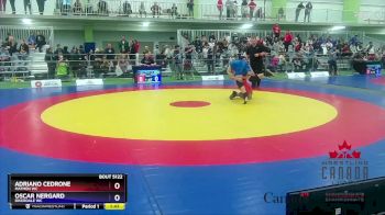 68kg Semifinal - Adriano Cedrone, Matmen WC vs Oscar Nergard, Riverdale WC