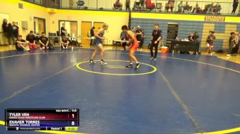 120 lbs Cons. Round 3 - Tyler Ven, Kanza FS/GR Wrestling Club vs Exavier Torres, Wichita Training Center
