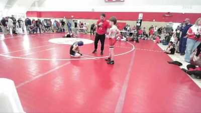 71-75 lbs Round 2 - Jonah Smith, Eaton Lil Reds vs Hailie Olk, Platte Valley Jr. Wrestling