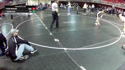 120 lbs Quarterfinal - Kain Molina, Nebraska Elite Wrestling Club vs James Day, Louisville Wrestling Club