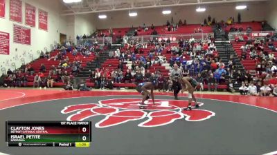 144 lbs 1st Place Match - Clayton Jones, Detroit Catholic Central vs Israel Petite, Nordonia