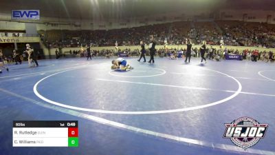 80 lbs Round Of 16 - Rhett Rutledge, Glenpool Warriors vs Canon Williams, Piedmont