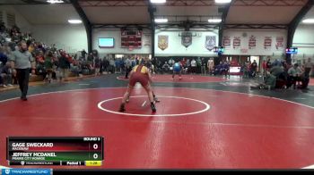 160 lbs Round 3 - Gage Sweckard, Mackinaw vs Jeffrey McDanel, Prairie City Monroe