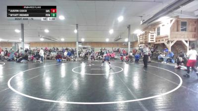 75 lbs Consi Of 4 - Justin Coco, Saylorsburg vs Wyatt Reiner, Pitman