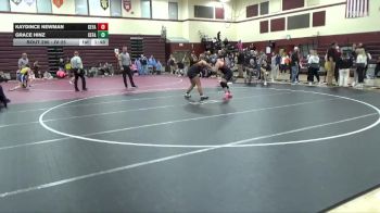 JV-25 lbs 5th Place Match - Grace Hinz, Cedar Falls vs Kaydince Newman, Cedar Falls