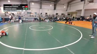 44 lbs Cons. Round 2 - Wrenland Roberts, Wesley Club Wrestling vs Abraham Garcia, ReZults Wrestling