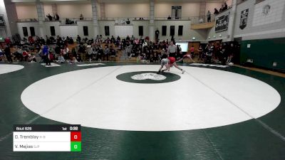 132 lbs Consi Of 8 #2 - Dereon Tremblay, New Bedford vs Victor Mejias, Saint John's Prep