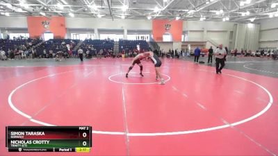 184 lbs Quarterfinal - Simon Taraska, Norwich vs Nicholas Crotty, Trinity (CT)