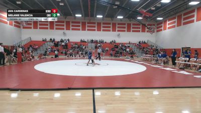 134 lbs Finals (2 Team) - Ava Cardenas, Dodge City Middle School vs Melanie Valencia, Dodge City Comanche Middle School