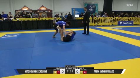 Arian Anthony Prado vs Vito Dominik Scaglione 2026 Pan IBJJF Jiu-Jitsu No-Gi Championship
