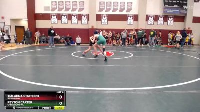 90-97 lbs Round 2 - Tialahna Stafford, Western WC vs Peyton Carter, Greenwood WC