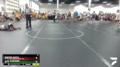 78 lbs Round 4 (8 Team) - Sawyer Hatch, U2 Upstate Uprising White vs Alex Schrader, HFL