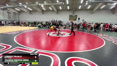 120 lbs Cons. Round 4 - Timarion Montoya Medina, Dolores Huerta Prep vs Lorenzo Trujillo, Holy Family