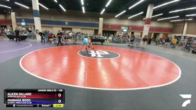 138 lbs Quarterfinal - Alicen Dillard, Spartan Mat Club vs Mariana Bozo, Global Wrestling Club