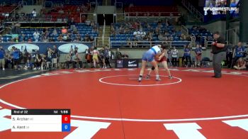 144 lbs Rnd Of 32 - Samantha Archer, Missouri vs Adelle Kent, Oregon