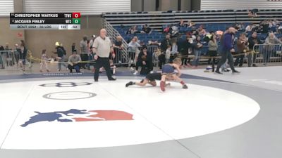 56 lbs Quarters - Christopher Waitkus, Team Tulsa Wrestling Club vs Jacques Finley, Wichita Training Center