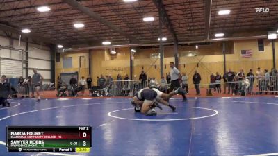 184 lbs Round 2 (6 Team) - Sawyer Hobbs, Providence (Mont.) vs Nakoa Fouret, Clackamas Community College