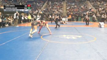 6A - 120 lbs Semifinal - Adriana Miller, White Oak High School vs Lara Garcia, Franklinton