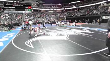 150-3A Quarterfinal - Gavin Kitzman, Weld Central vs Noah Weyers, Centauri High School