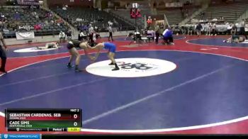 6 lbs Champ. Round 1 - Cade Sims, Bentonville High vs Sebastian Cardenas, Sebastian Levi, Rogers High