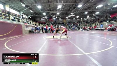 190 lbs Cons. Round 3 - Caden Thacker, Evansville Mater Dei vs Daniel Jaso, St. Xavier