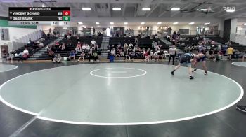 120 lbs Cons. Semi - Vincent Schmid, Mille Lacs Raiders vs Gage Stark, Tironook Wrestling Club